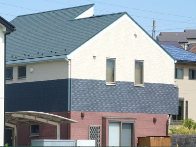 大阪市内住宅サイディング事例
